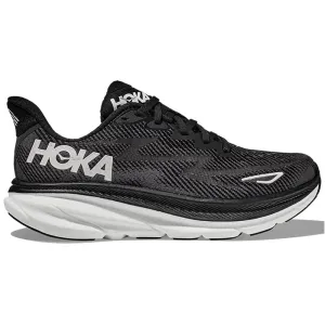 Women's Hoka Clifton 9, Black/White, 11 B Medium Best Shoes For Walking Flat Feet