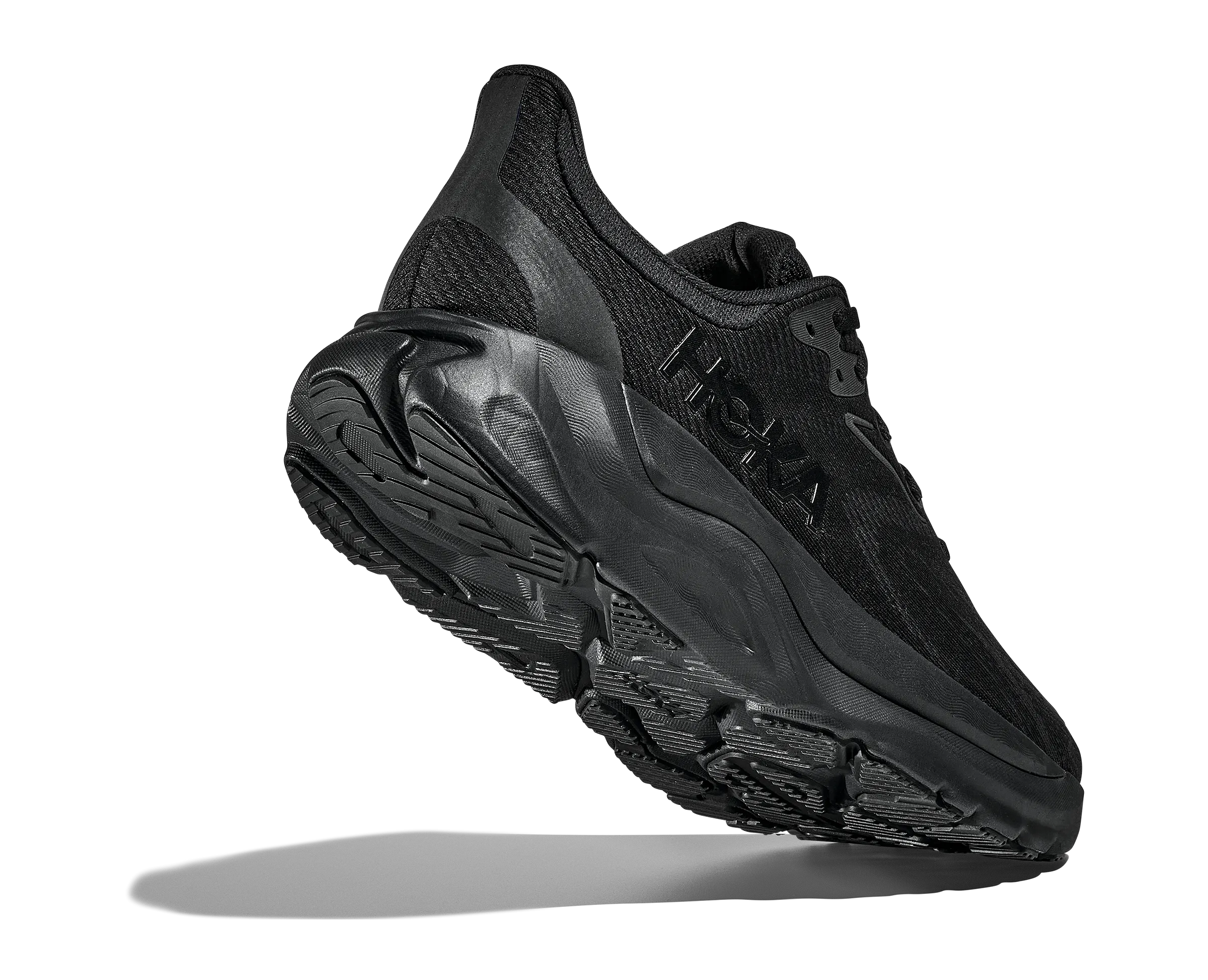 HOKA Men's Arahi 8 - BLACK / BLACK (Wide) Best Trainer Shoes
