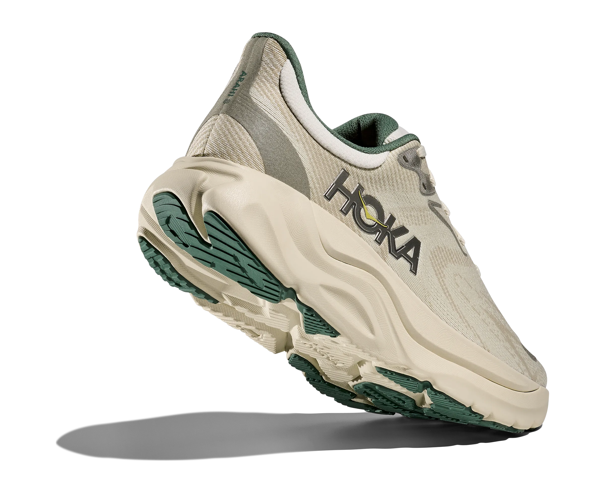 HOKA Men's Arahi 8 - TRUFFLE SALT / OYSTER MUSHROOM Cross Training Shoes Overpronation