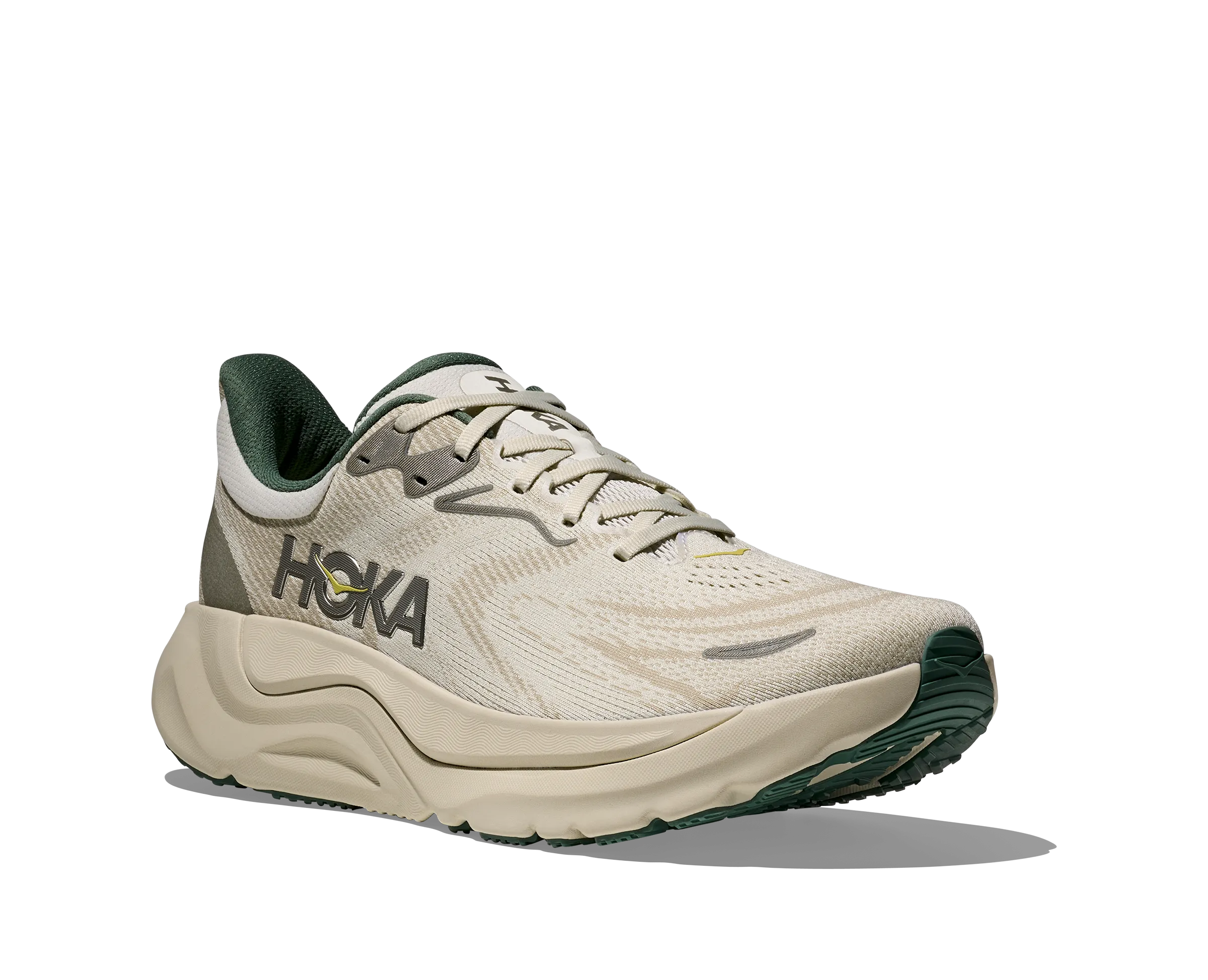 HOKA Men's Arahi 8 - TRUFFLE SALT / OYSTER MUSHROOM Training Or Running Shoes For Gym