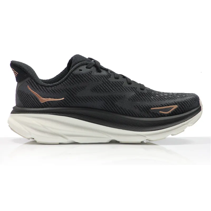 Free Run 2018 Shoes Hoka One One Clifton 9 Women's Running Shoe - Black/Rose Gold