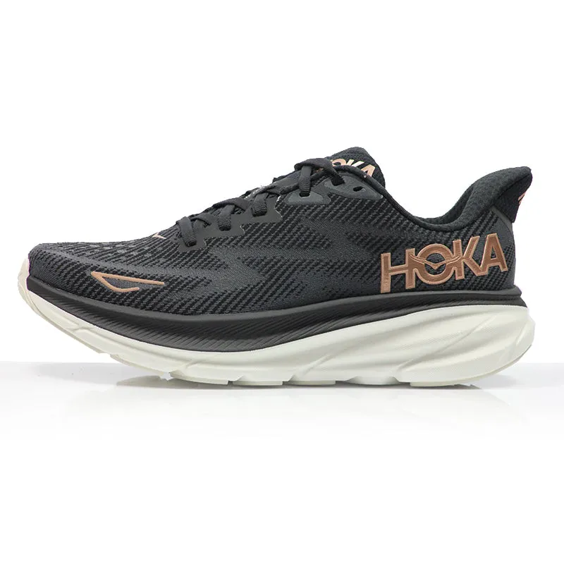 Running Shoes Vs Trail Runners Hoka One One Clifton 9 Women's Running Shoe - Black/Rose Gold