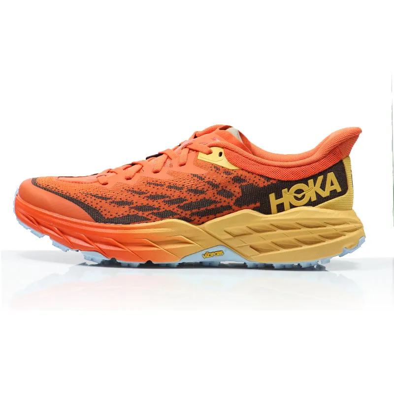 Run On Shoes Hoka One One Speedgoat 5 Men's Trail Shoe - Puffins Bill/Amber Yellow