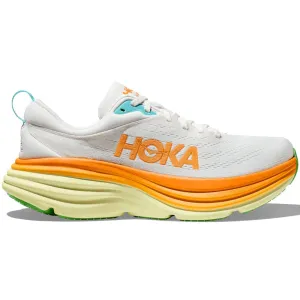 Men's Hoka Bondi 8, Blanc De Blanc/Solar Flare, 8 D Medium Shoes Online India