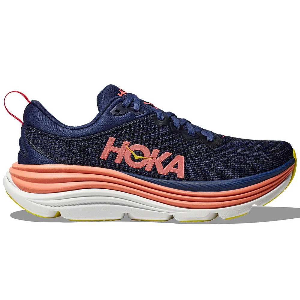 Best Shoes For Disney World Women's Hoka Gaviota 5, Evening Sky/Coral, 10.5 B Medium