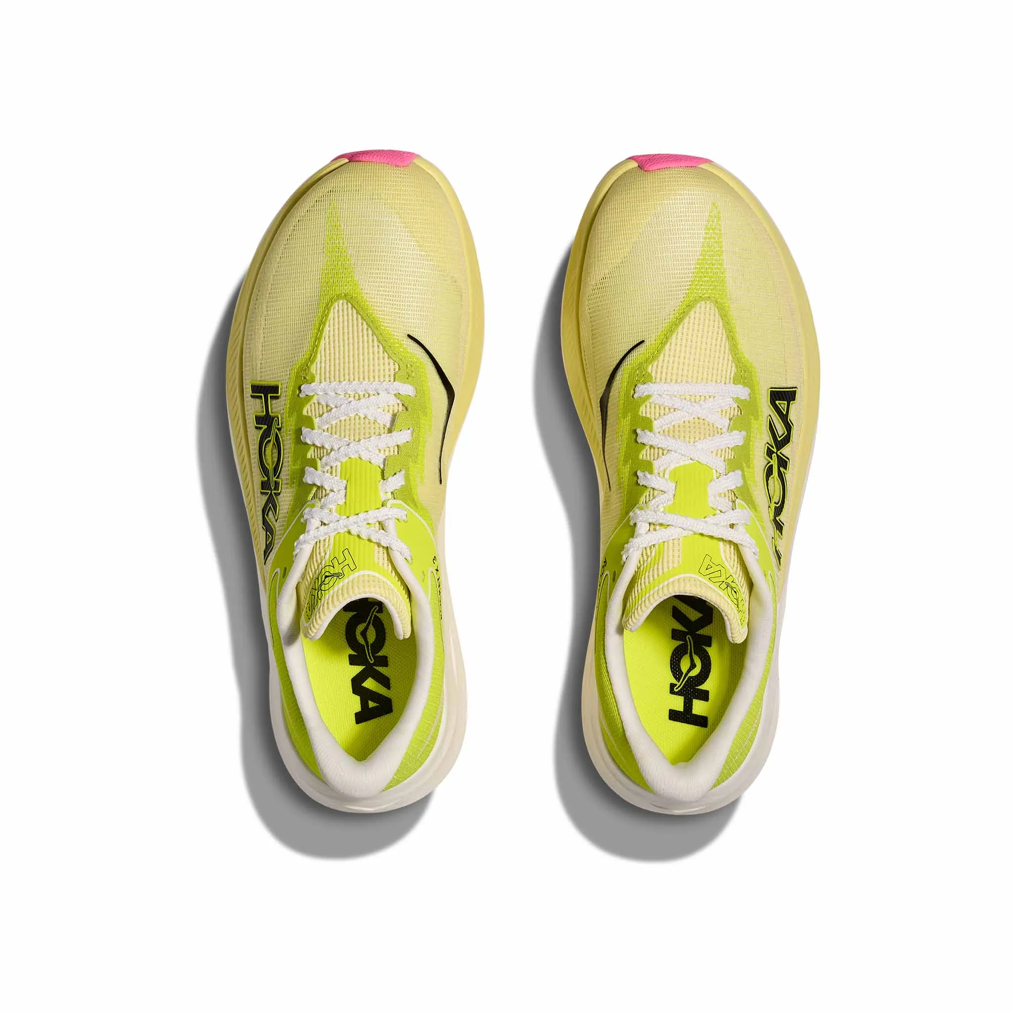 HOKA | Unisex Rocket X 3 Running Shoes - Sunlight/Neon Hoka Citrus Heel To Toe Drop