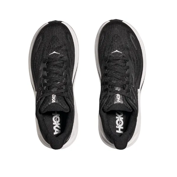 Hoka Women's Clifton 10 Wide Black/White Carbon X
