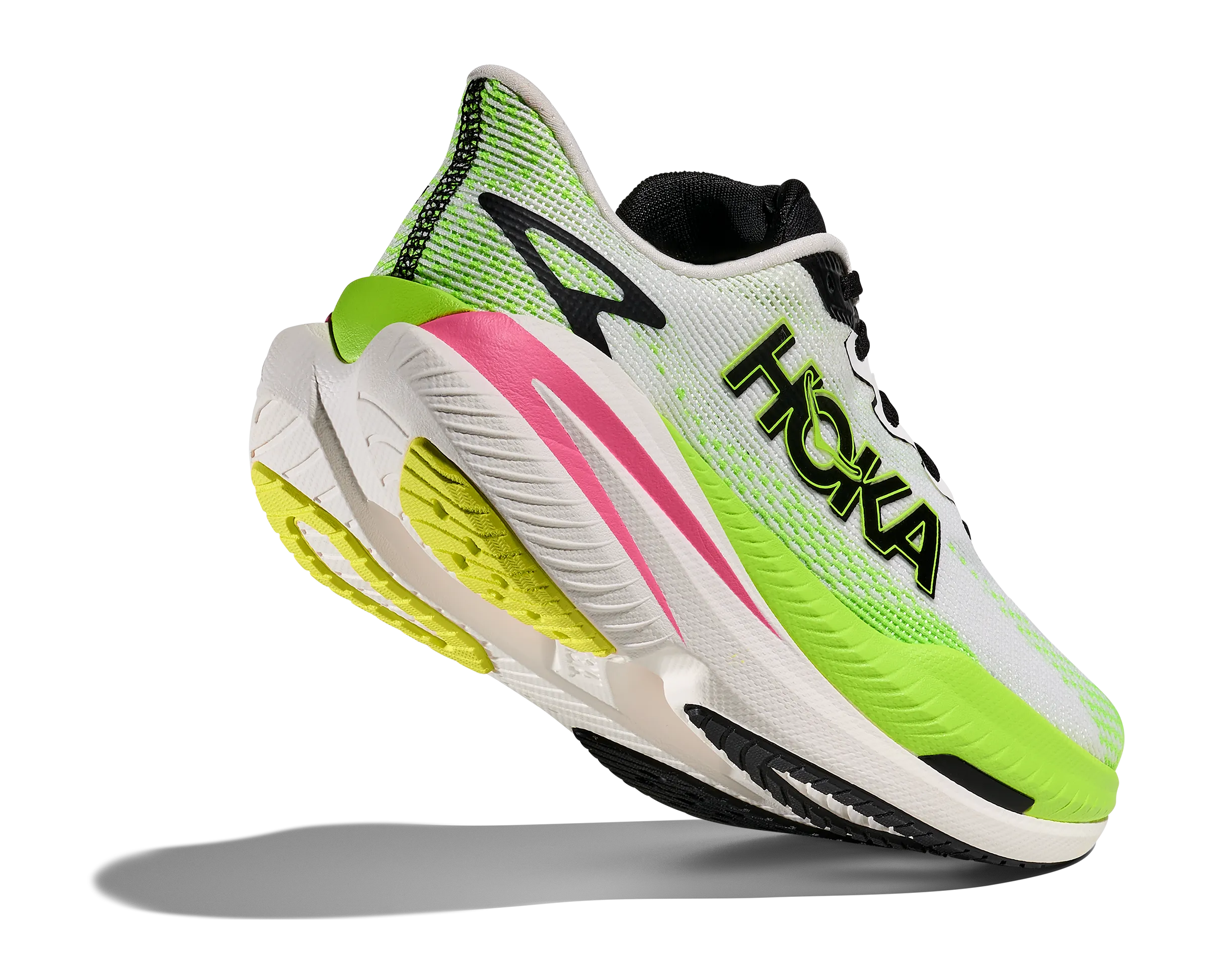 HOKA Women's Mach X 3 - WHITE / NEON LIME Ua Strive Training Shoes