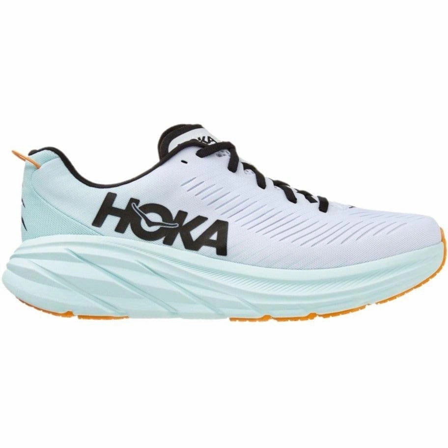 Men's Hoka Rincon 3, White/Blue Glass, 12.5 D Medium Running Reviews