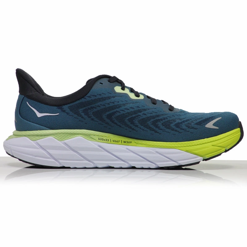 Running Shoes Recommended For Plantar Fasciitis Hoka One One Arahi 6 Men's Running Shoe - Blue Graphite/Blue Coral