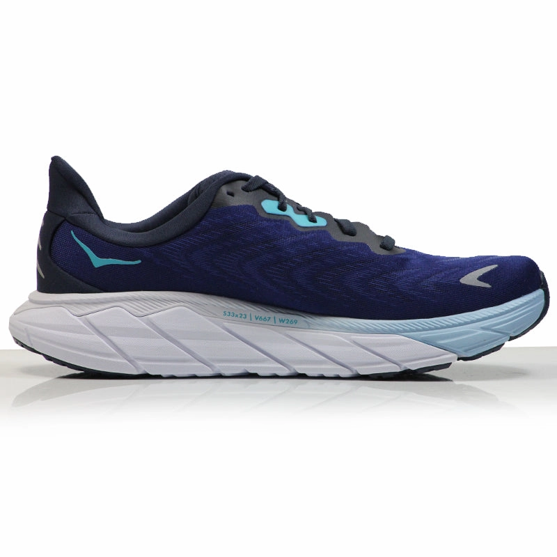 Best Running Shoes With Wide Feet Hoka One One Arahi 6 Men's Running Shoe - Outer Space/Bellwether Blue