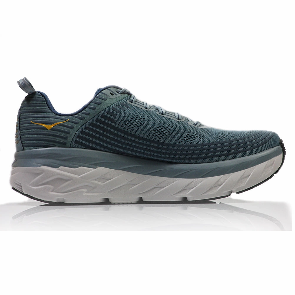 Running Shoes With Arch Support Hoka One One Bondi 6 Men's Running Shoe - Lead/Majolica Blue