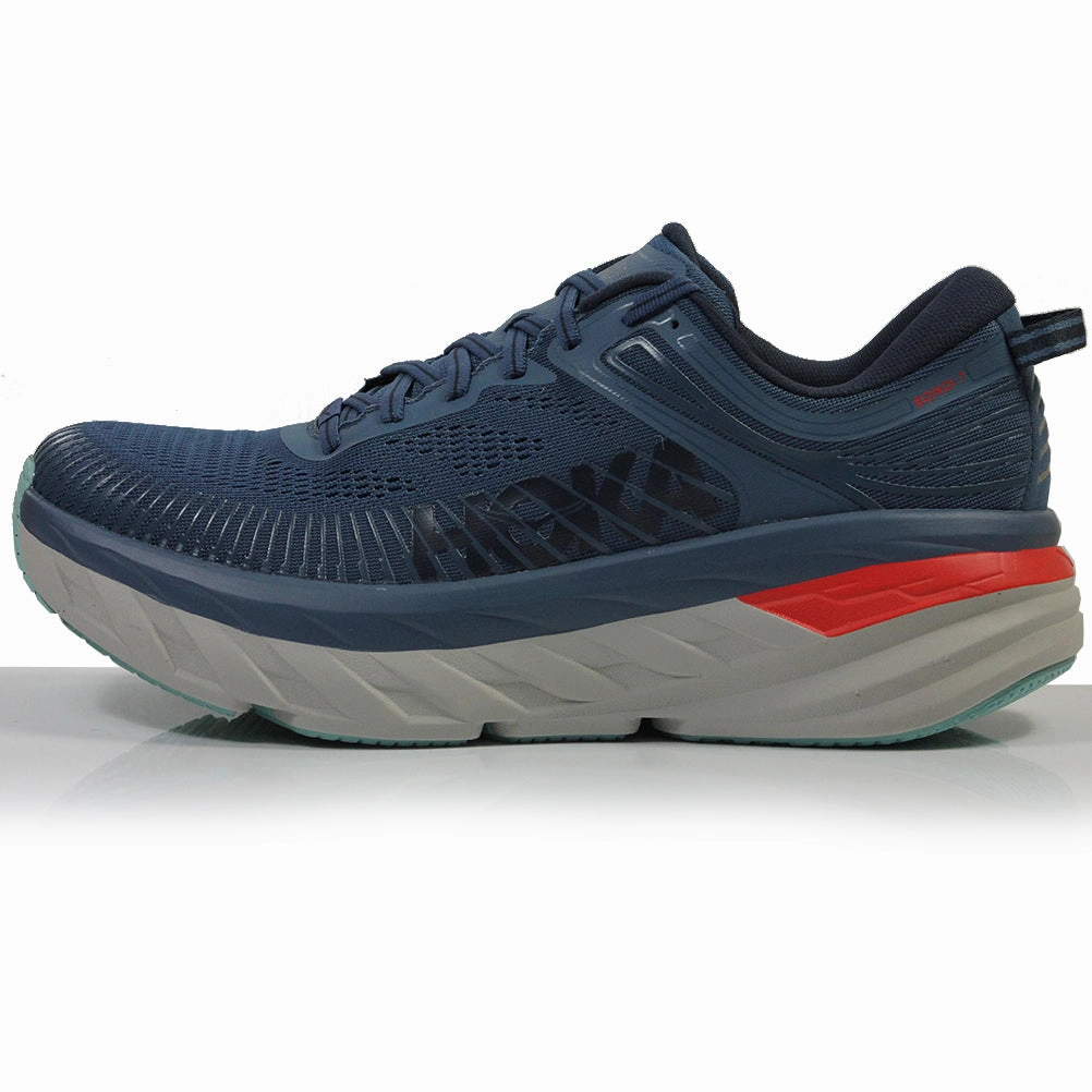 Hoka One One Bondi 7 Men's Running Shoe - Teal/ Outer Space Running Shoes For People With High Arches