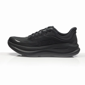 Corvallis Hoka One One Bondi 9 Men's Wide Fit Running Shoe - Black/Black