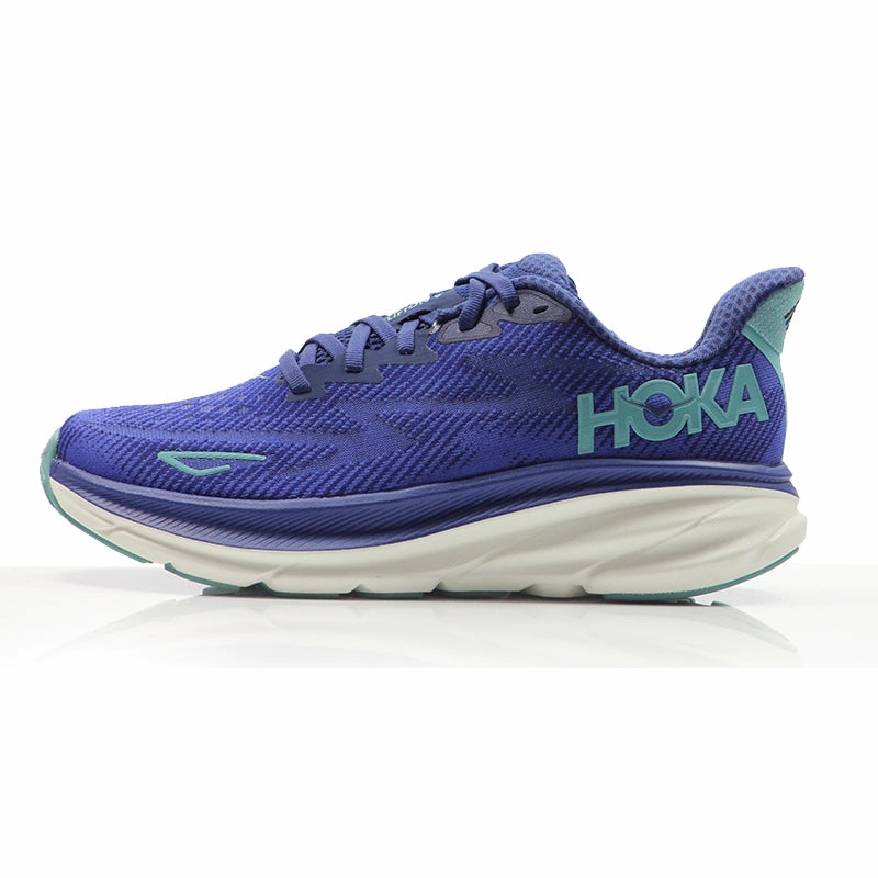 Morton's Neuroma Hoka One One Clifton 9 Women's Running Shoe - Bellwether Blue/Evening Sky