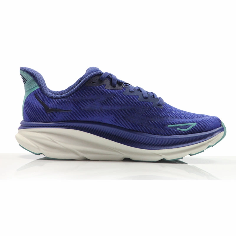 Hoka One One Clifton 9 Women's Running Shoe - Bellwether Blue/Evening Sky Boots