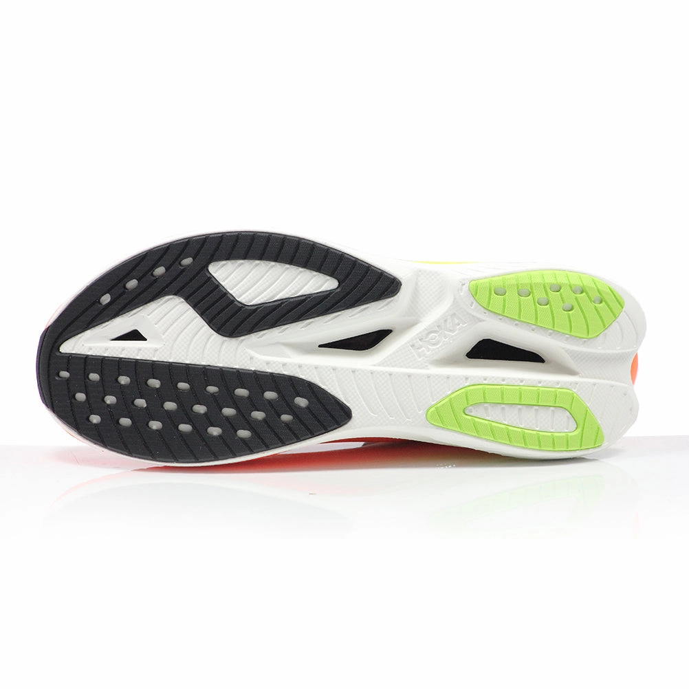 The Best Shoes For Running Hoka One One Mach X 3 Men's Running Shoe - White/Neon Tangerine