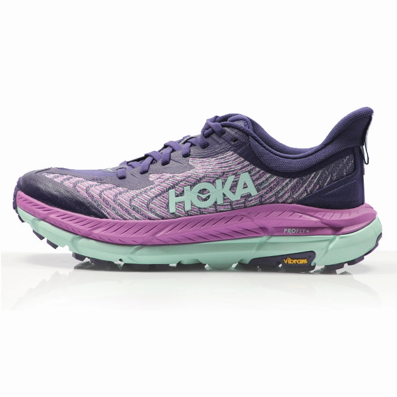 Hoka One One Mafate Speed 4 Women's Trail Shoe - Night Sky/Orchid Flower Best For Wide Feet