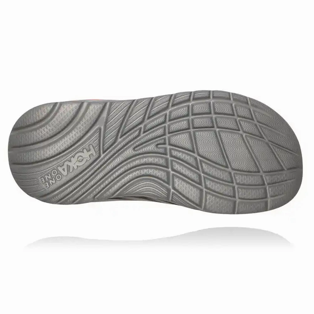 Free Flyknit 2018 Running Shoes Hoka One One Ora Men's Recovery Flip - Mandarin Red/Wild Dove