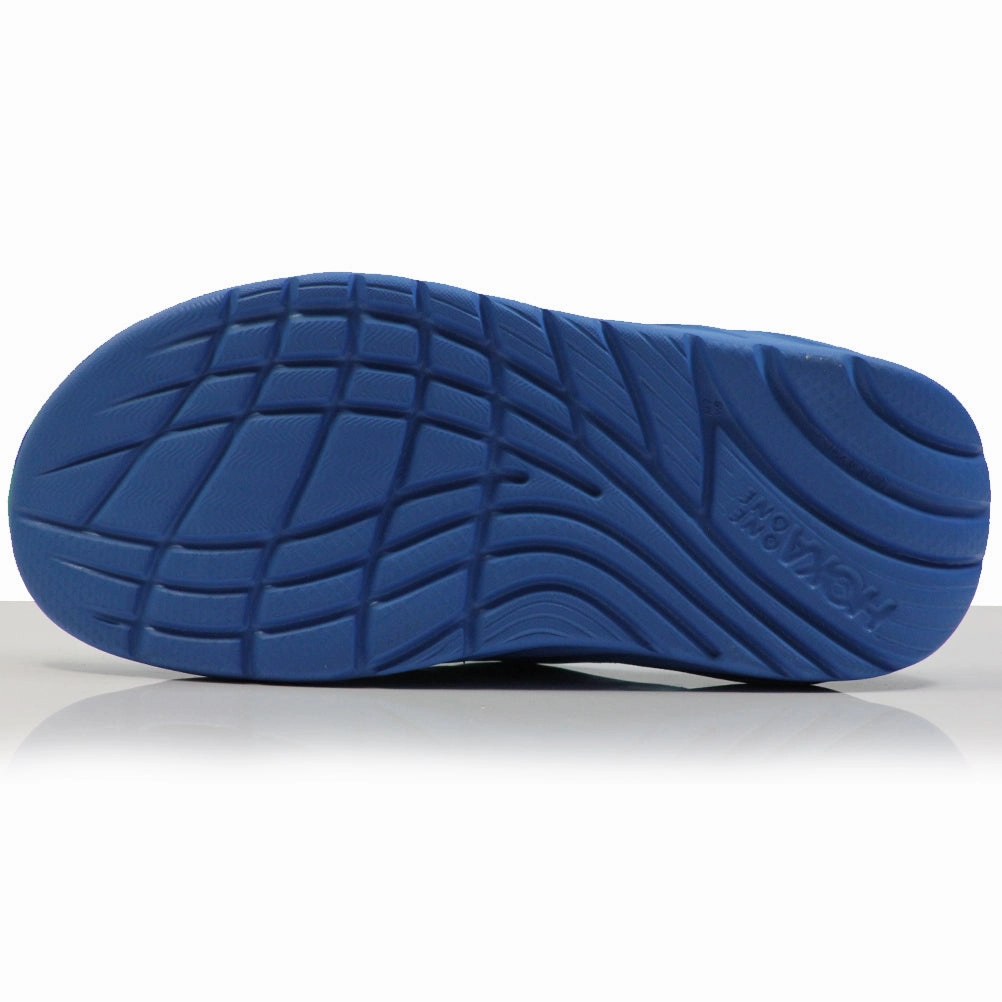 Running Light Weight Shoes Hoka One One Ora Men's Recovery Slide - Atlantis/Blue Coral