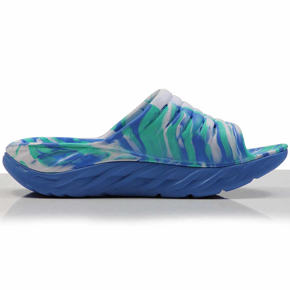 Running Shoes Size 15 Hoka One One Ora Men's Recovery Slide - Atlantis/Blue Coral
