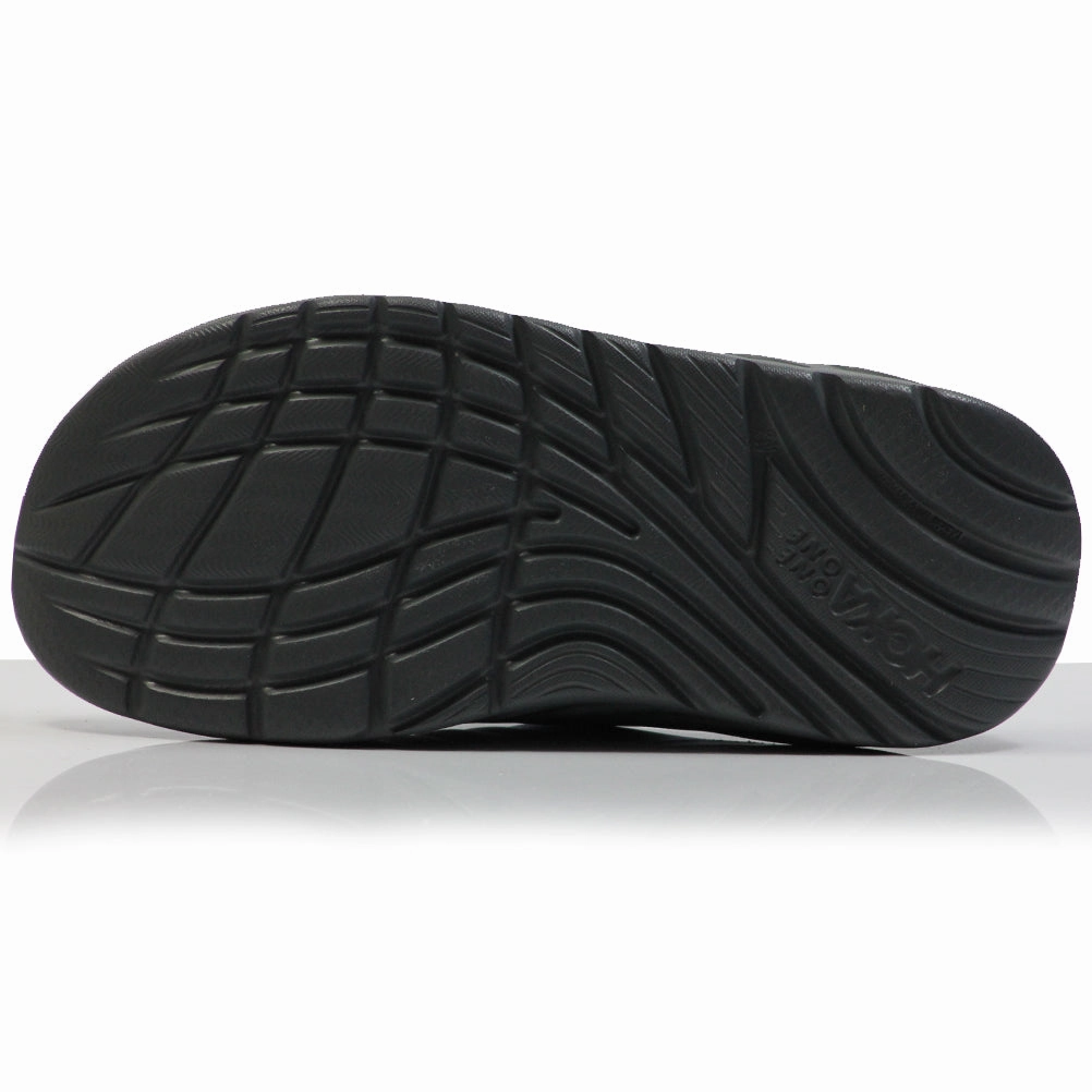 Recommended Running Shoes For Marathon Hoka One One Ora Men's Recovery Slide - Lunar Rock/Sharkskin