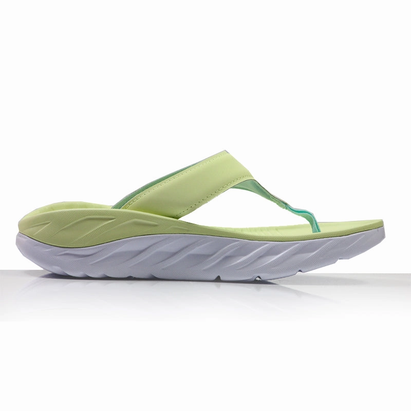 Hoka One One Ora Women's Recovery Flip - Luminary Green/Blue Tint Best Shoes For Heel Spurs