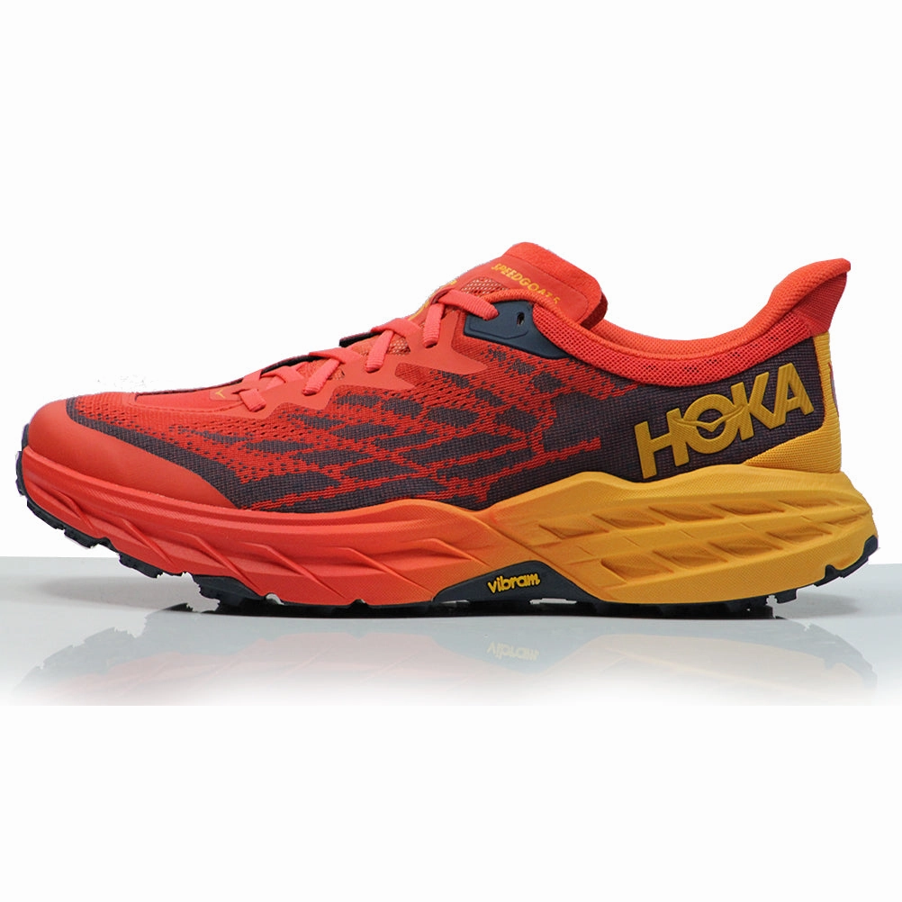 Hoka One One Speedgoat 5 Men's Trail Shoe - Fiesta/Radiant Yellow Roclite 295 Trail Running Shoe