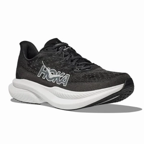 HOKA Women's Mach 6 (Medium Width) Black/White Narrow Shoes