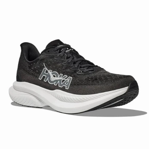 Bondi Vs Clifton HOKA Women's Mach 6 (Medium Width) Black/White
