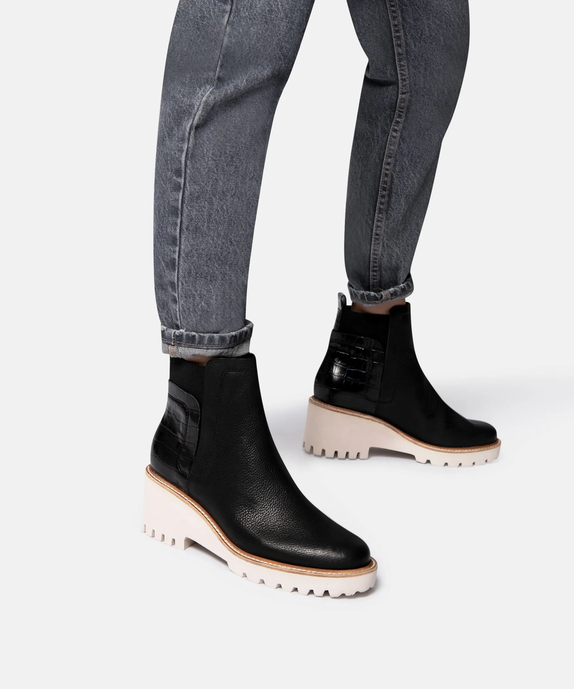 Motorbike Boots HUEY BOOTIES BLACK - re:vita