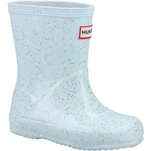 Hunter Kids First Classic Giant Glitter Rain Boots Cute Combat Boots