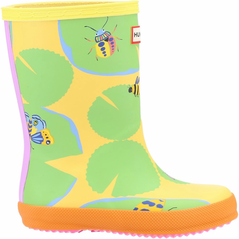 Hunter First Classic Lilly Pad Wellington Boot Amazon Boots