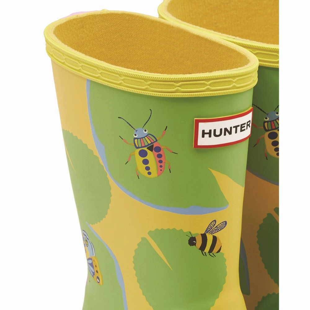 Hunter First Classic Lilly Pad Wellington Boot Snip Toe Cowboy Boots