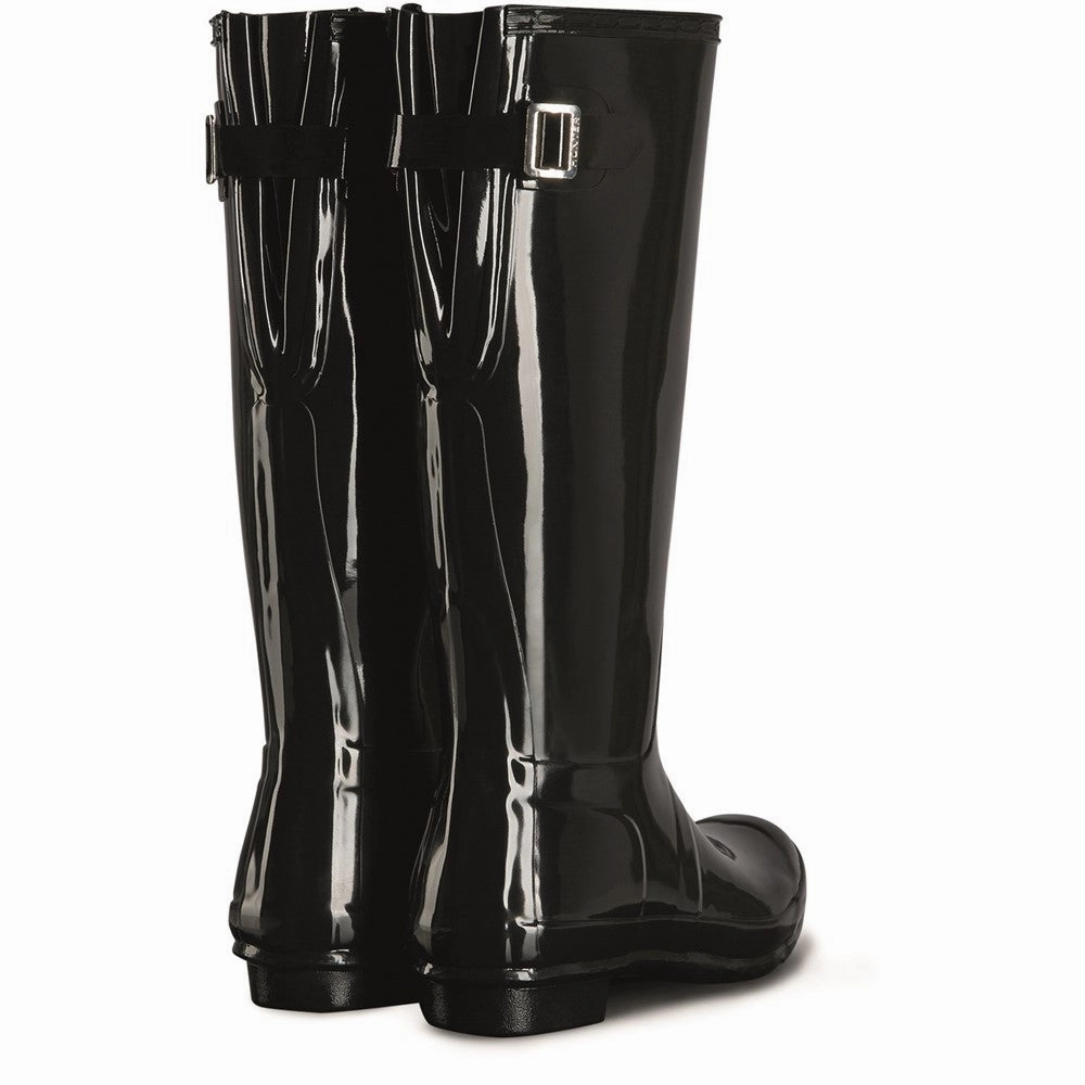 Good Rain Boots Hunter Tall Back Adjustable Gloss Wellington Boots