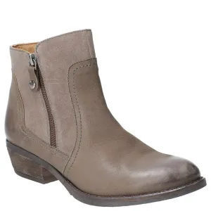 Hush Puppies Isla Zip Up Ankle Boot The Belted Leather Ankle Boots
