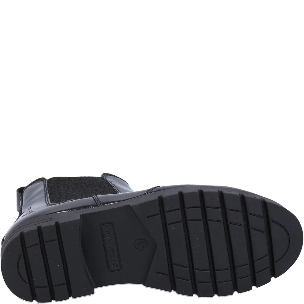 Boots Of False Tracks Hush Puppies Laura Patent Senior School Boots