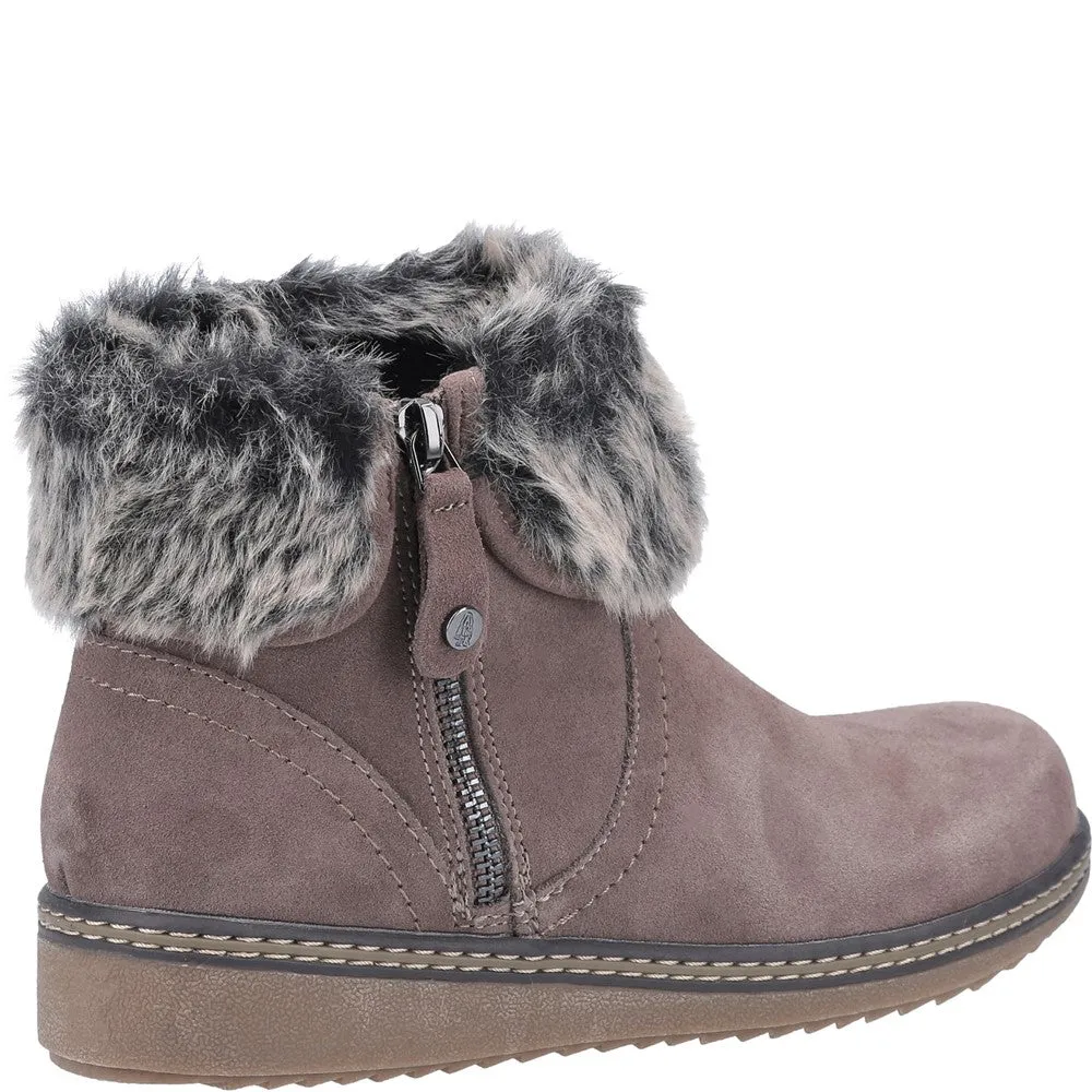Warm Fur Ankle Boots Hush Puppies Penny Zip Ankle Boot