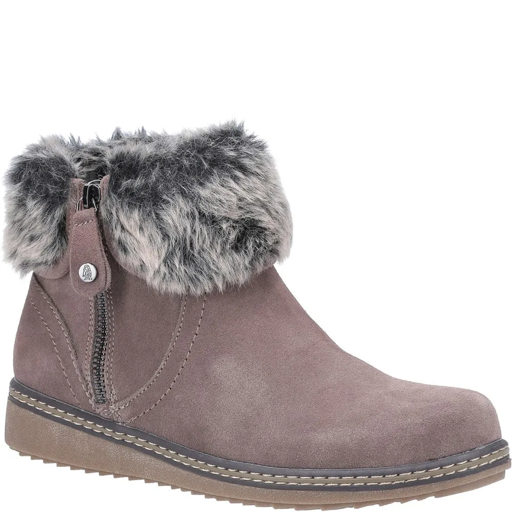 Hush Puppies Penny Zip Ankle Boot Ankle Boots Without A Heel