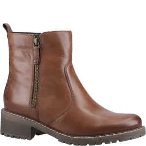 Leopard Print High Heel Ankle Boots Hush Puppies Pippa Ankle Boots