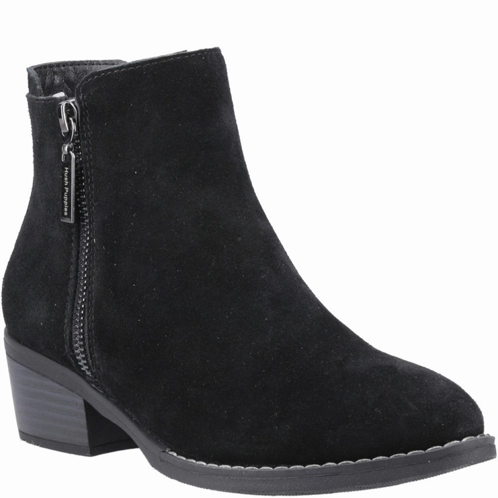 Boots With Fur Trim Hush Puppies Ingrid Zip Boot