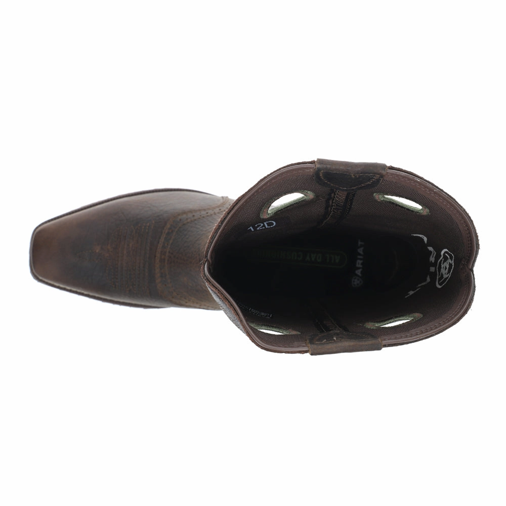 Hybrid Roughstock Antler Embroidered Snip Toe Pull On Cowboy Boots Cool Chukka Boots