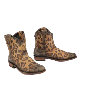 Liberty Black Ladies Cheetah Miel Boot LB-711330 Clipart Western Boots