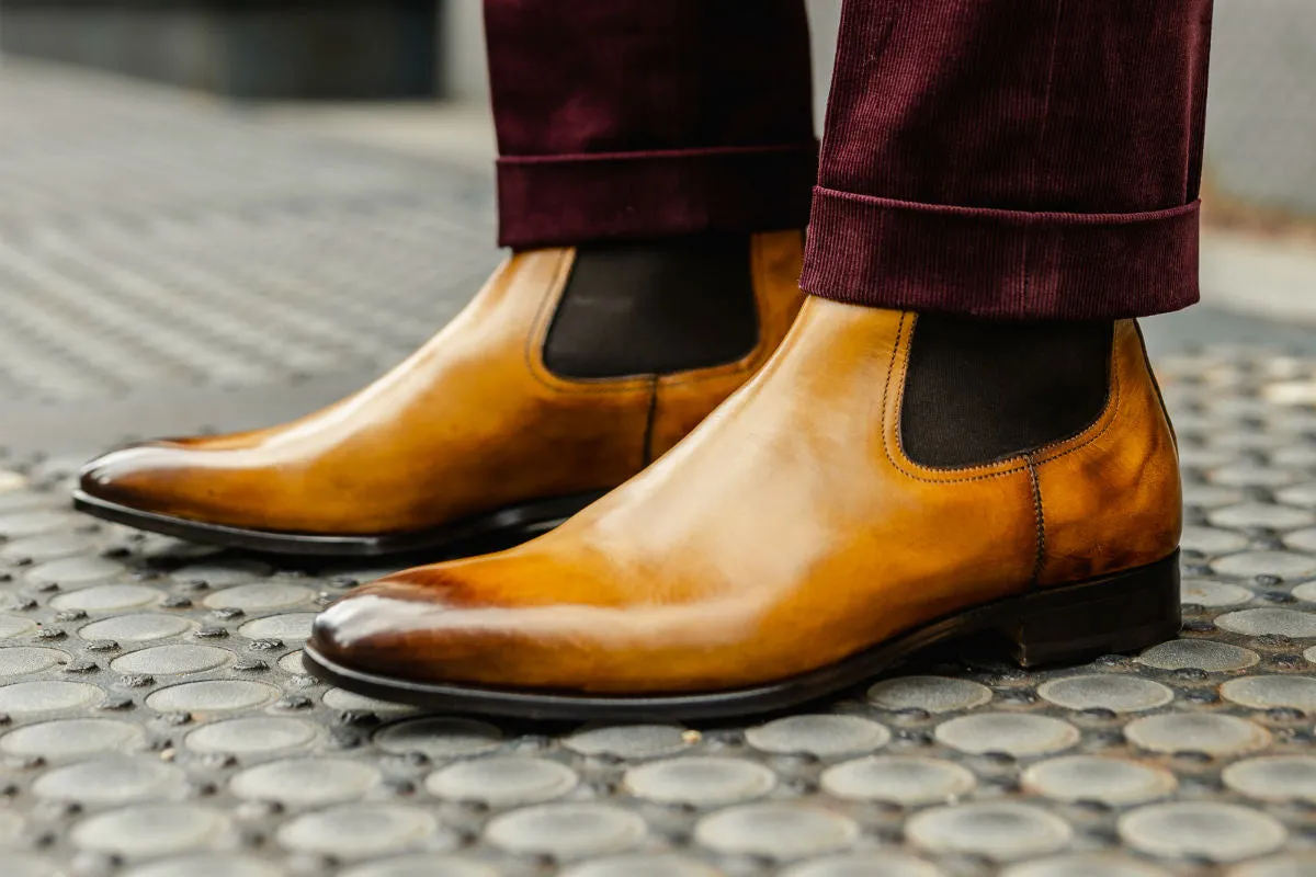 Blackjack Boots The Dean Chelsea Boot - Tobacco