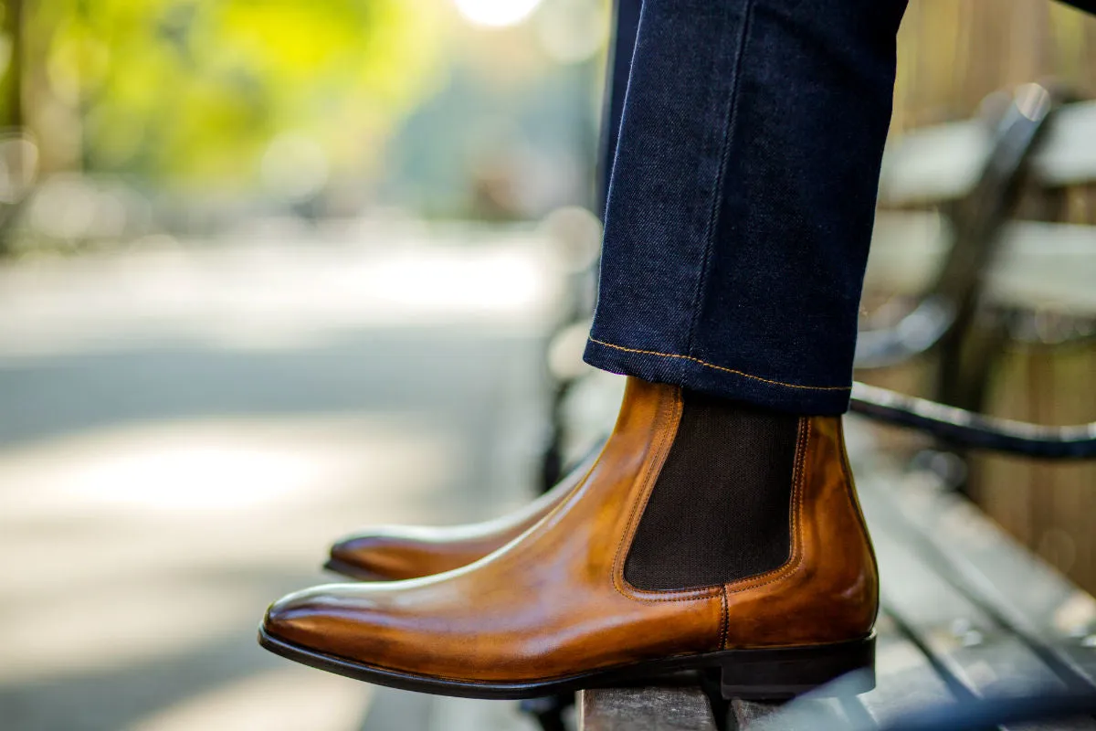 The Dean Chelsea Boot - Tobacco Matt Stell Breakin' In Boots