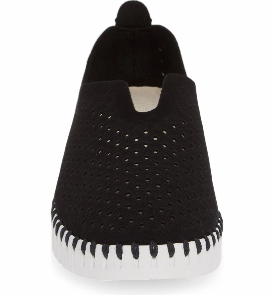 Slip On Dupes Ilse Jacobsen Women's Tulip 139 Black Perforated