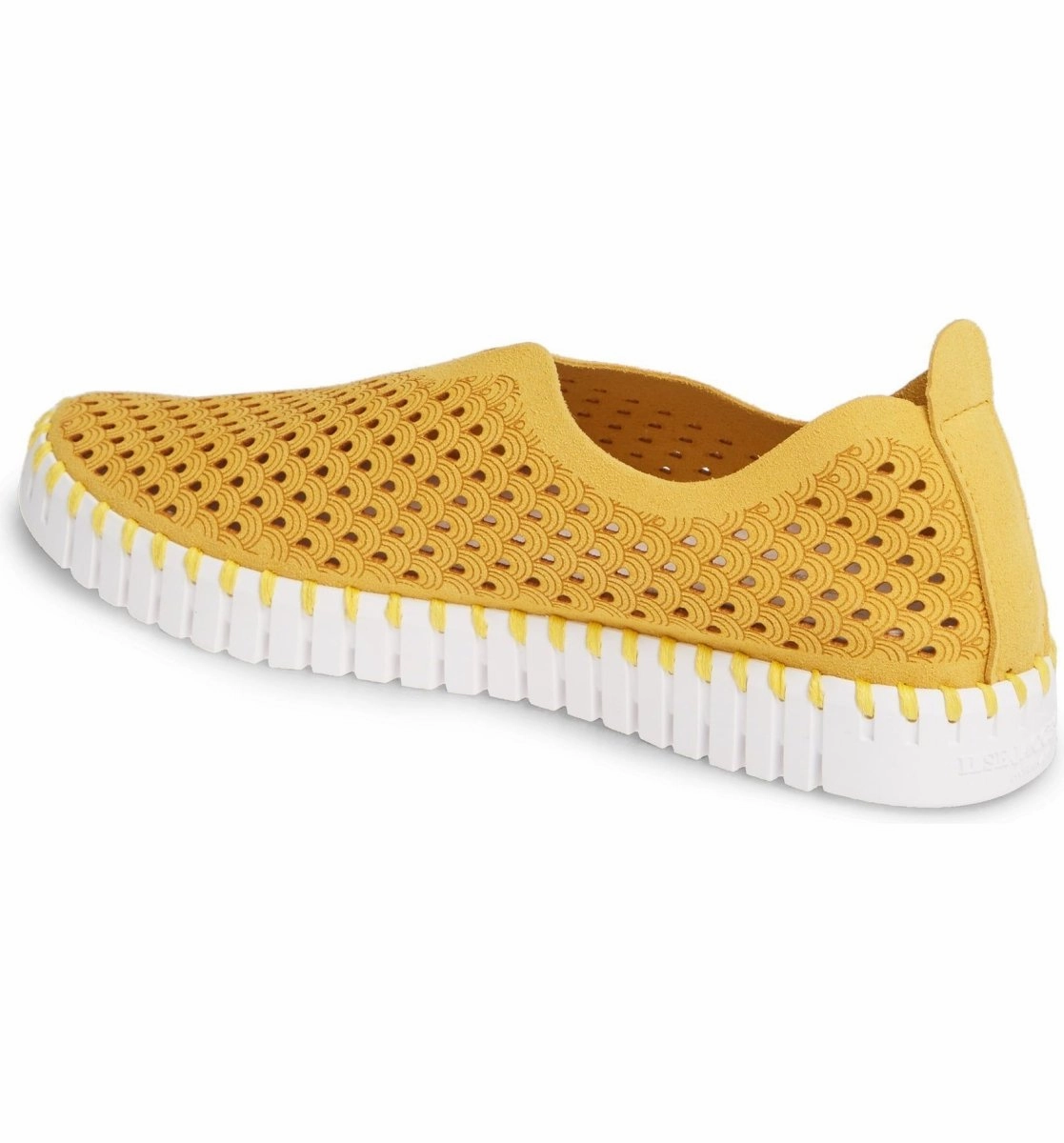 Ilse Jacobsen Women's Tulip 139 Golden Rod Perforated Slip On Checkerboard Premium