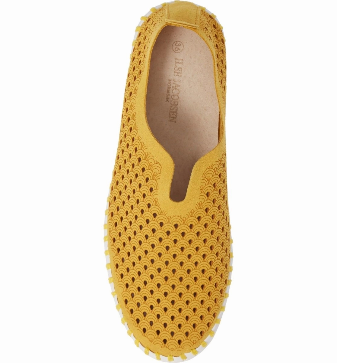 Ilse Jacobsen Women's Tulip 139 Golden Rod Perforated Hand Free Slip Ons