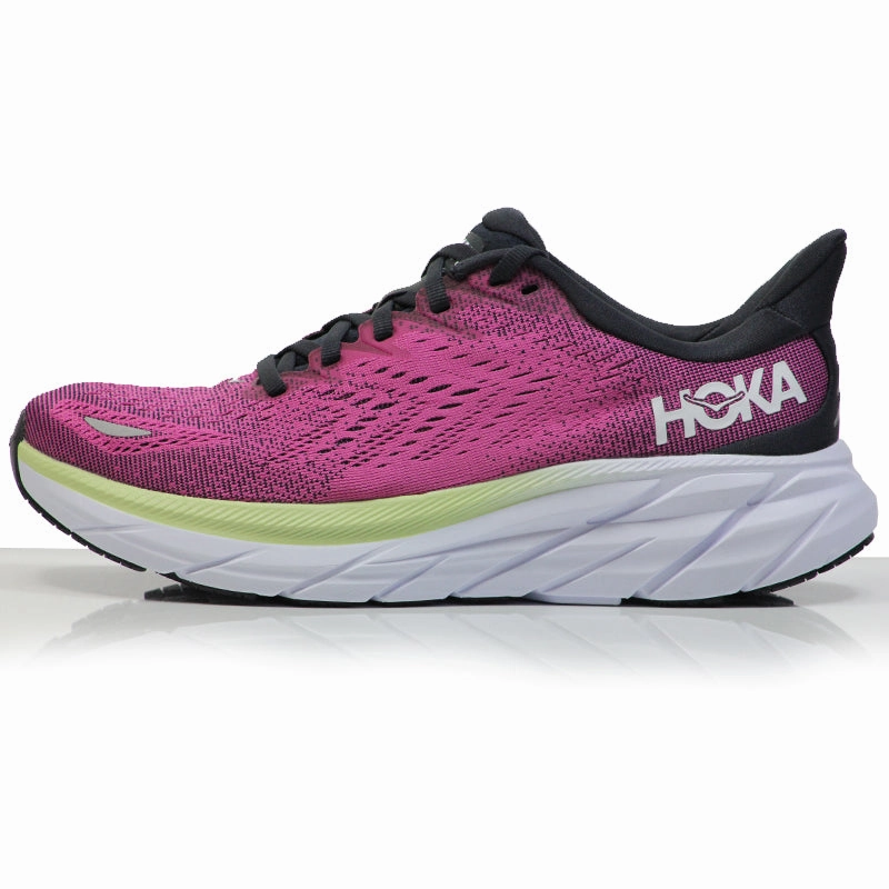 Shoes Casper Wy Hoka One One Clifton 8 Women's Wide Fit Running Shoe - Blue Graphite/Ibis Rose