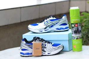 Asics Gel Dark Blue Grey Sneakers Wide With Sneakers